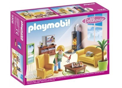 PLAYMOBIL Woonkamer met houtkachel - 5308