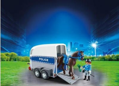Playmobil Bereden politie met trailer - 6922