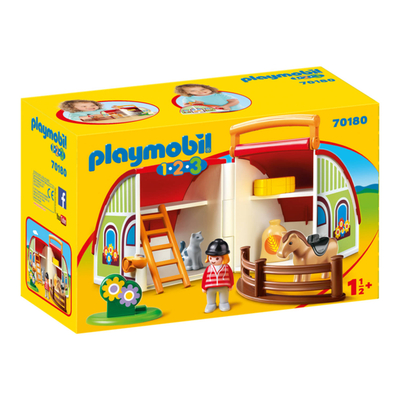PLAYMOBIL 1.2.3 Mijn meeneem manege - 70180