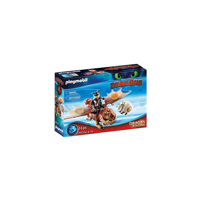 PLAYMOBIL Dragons Dragon Racing: Vissenpoot en Speknekje - 70729