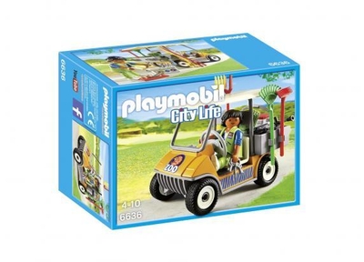 Playmobil Dierenverzorger met materiaal  - 6636