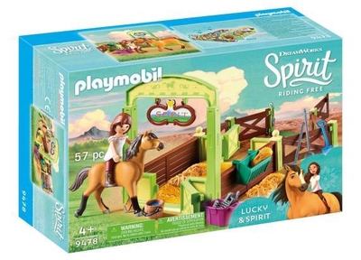 PLAYMOBIL Spirit Lucky & Spirit met paardenbox - 9478