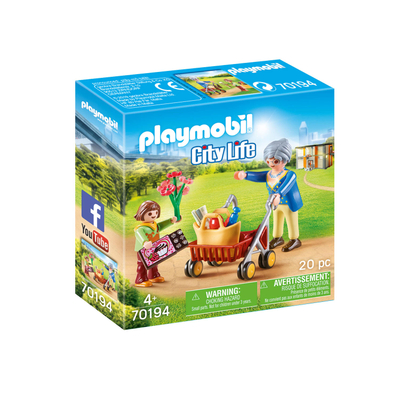 PLAYMOBIL City Life Oma met rollator - 70194