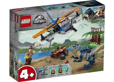 LEGO Jurassic World 4+ Velociraptor: Tweedekker Reddingsmissie​ - 75942