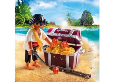 PLAYMOBIL  Piraat met schatkist - 9358