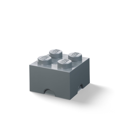 LEGO Opbergsteen met 4 noppen - donkergrijs