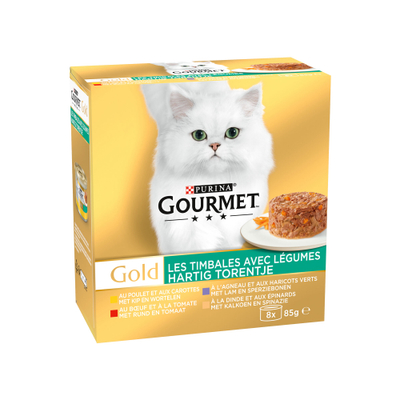 Purina - Gourmet Gold - Hartig Torentje - 16 x 85g - natvoer katten