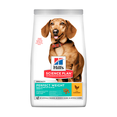 Hill's Science Plan - Adult - Perfect Weight - Small & Mini Chicken 1,5 kg - hondenbrokken