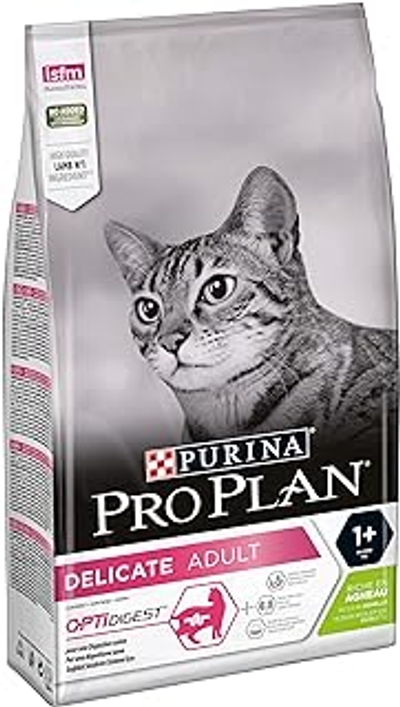 PURINA PRO PLAN Delicate volwassen kat, kroketten met lam, 6 zakken à 1,5 kg - kattenbrokken