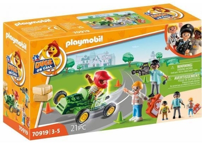 PLAYMOBIL Duck On Call - Ambulance actie. Help de racer! - 70919