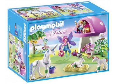PLAYMOBIL Fairies Feeën en verzorgingspost voor eenhoorns - 6055