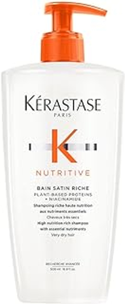 Kérastase Nutritive - Bain Satin Riche Navulbare Shampoo - Sterk voedende shampoo met essentiële verzorgende voedingsstoffen - Voor zeer droog haar - Voordeelverpakking Refillable 500ml