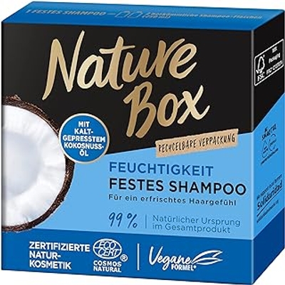 Nature Box Vochtvaste shampoo met kokosolie, natuurlijke cosmetica, per stuk verpakt 1 x 85 ml