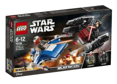 LEGO Star Wars A-wing vs. TIE Silencer Microfighters - 75196