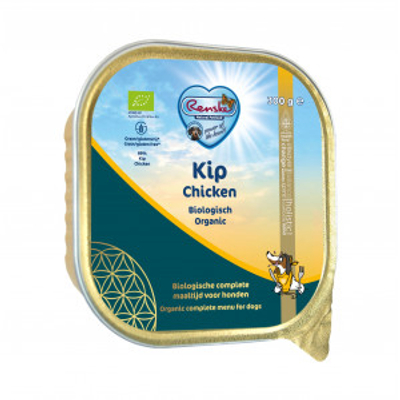 Renske Hond Vers Bio kip 18 x 300 gr - natvoer honden