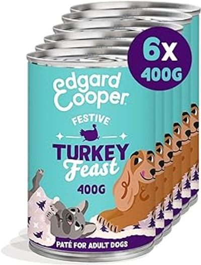 Edgard & Cooper Graanvrij Adult met kalkoen, 6 x 400 gram - hondenbrokken