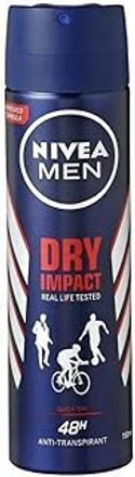 6x Nivea Men Deodorant Spray Dry Impact 150 ml