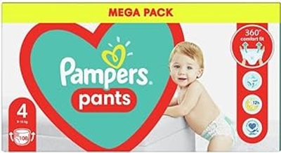 Pampers  luierbroekjes maat 4 - 108 stuks
