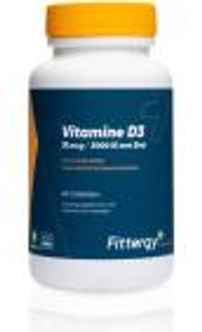 fittergy Vitamine D3 75 mcg met zink 60 Tabletten