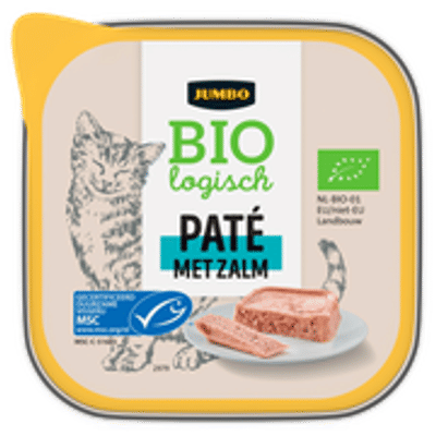 Jumbo Biologisch Pate met Zalm 100g - natvoer katten