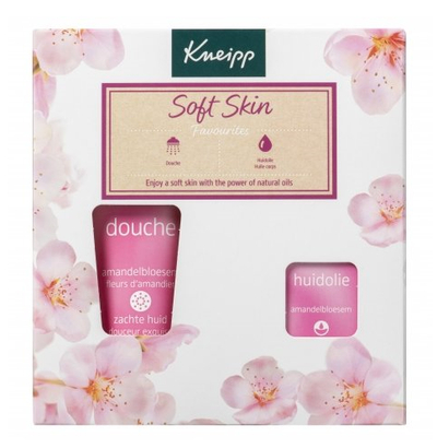 Kneipp Geschenkset - Soft Skin Favourites - Amandelbloesem - Giftset - Cadeauverpakking - Douchegel + Huidolie - 1 st - 200 ml + 20 ml