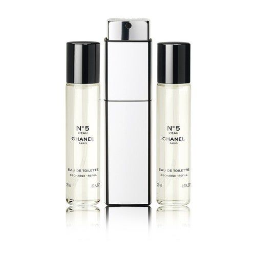 Chanel N°5 L'Eau - 3 x 20 ml - eau de toilette recharge purse spray - tasspray