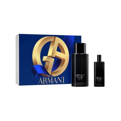 Armani Code Homme Giftset - 125 ml hervulbare parfum spray + 15 ml parfum spray - cadeauset voor heren
