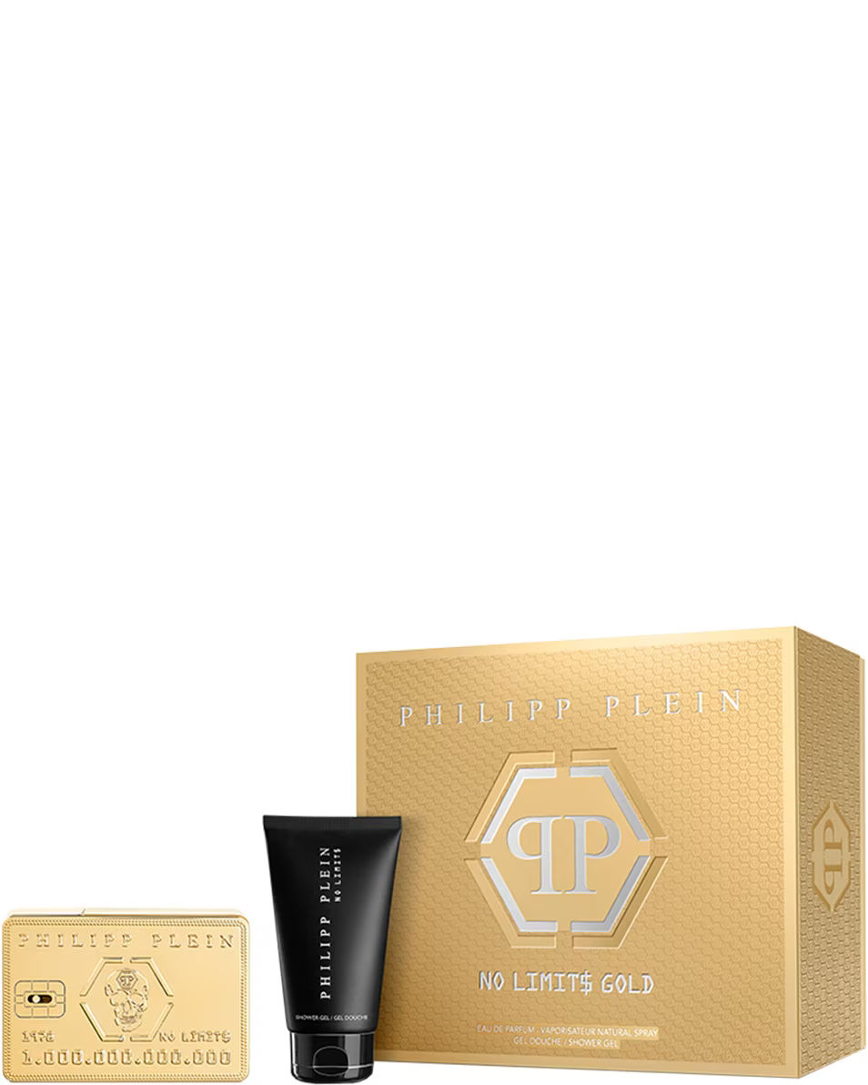 Philipp Plein - No Limit$ Gold Eau De Parfum + Showergel  - geschenkset
