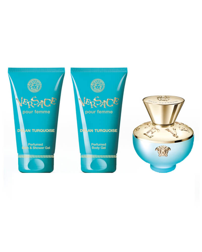 Versace pour Femme Dylan Turquoise EDT 50 ml + Body Lotion 50 ml + Shower Gel 50 ml - Geschenkset