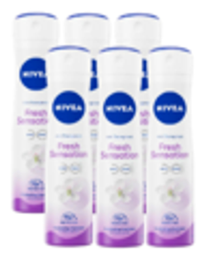 Nivea Fresh Sensation Anti-Transpirant Spray Voordeelverpakking 6x150 ml