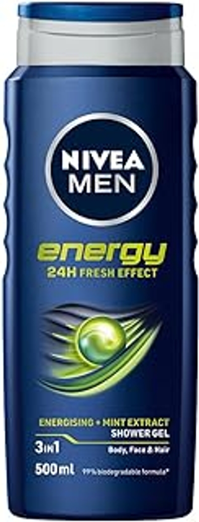Nivea Men Energy Shower Gel 500 ml 12x500ML