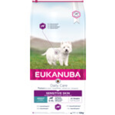 Eukanuba Dog Daily Care Adult Medium Gevoelige Huid 12 kg - hondenbrokken