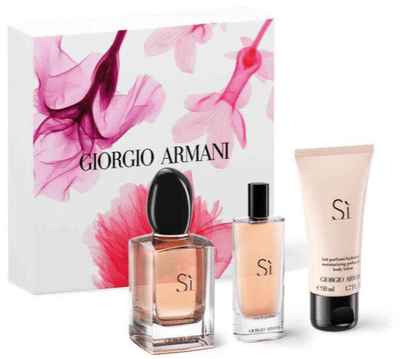 ARMANI - Si Eau de Parfum 50ml + Travel Spray 15ml + Body Lotion 50ml