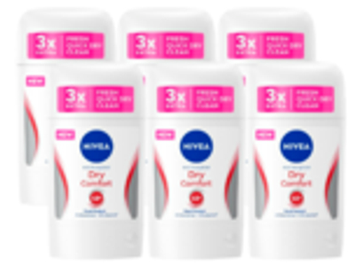 Nivea Dry Comfort Deostick Voordeelverpakking 6x50 ml