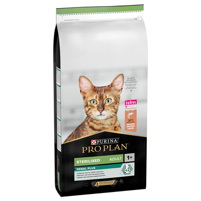 Purina Pro Plan Sterilised Adult Renal Plus Zalm - Dubbelpak 2 x 14 kg - kattenbrokken