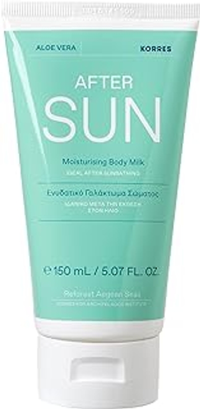 KORRES Aloë Vera Hydraterende bodymilk, aftersun-verzorging voor alle huidtypes, veganistisch, 150 ml