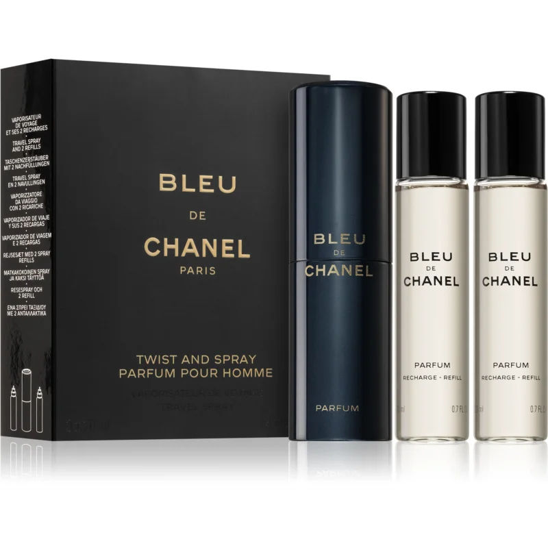 Chanel Bleu de Chanel parfum + Navulling 3x20 ml