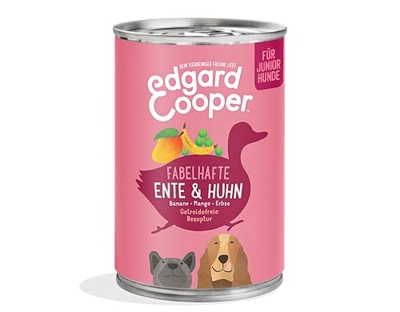 Edgard & Cooper Hondenvoer, eend en kip, 6 x 400 gr - natvoer honden