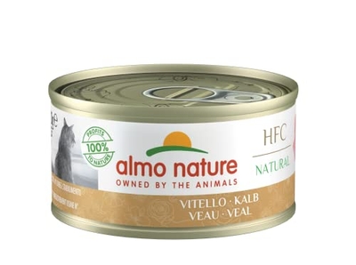 Almo Nature HFC Natural kattenvoer nat - kalf verpakking van (24 x 70 g) - natvoer katten
