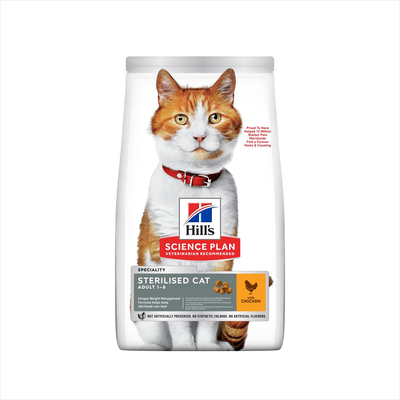 Hill's Science Plan - Feline Young Adult - Sterilised - Chicken - 300 g - kattenbrokken
