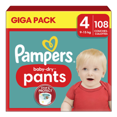 Pampers Baby Dry Pants  luierbroekjes maat 4 - 108 stuks
