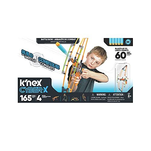 K'NEX Cyber-X Battle Bow Building Set, Educational Toys for Boys and Girls, 165 Piece Stem Learning Kit, Engineering for Kids, Fun and Colourful Building Construction Toys for Children Aged 8 +