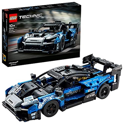 LEGO 42123 Technic McLaren Senna GTR Racesport, Auto Speelgoed met Model Raceauto, Cadeau-Idee voor Kinderen