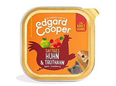 Edgard & Cooper Hondenvoer, 11 x 150 gram verse kip en kalkoen - nat hondenvoer