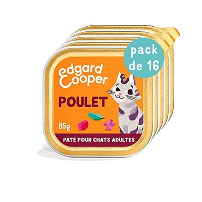 Edgard & Cooper kip, 16 x 85 gram - natvoer katten