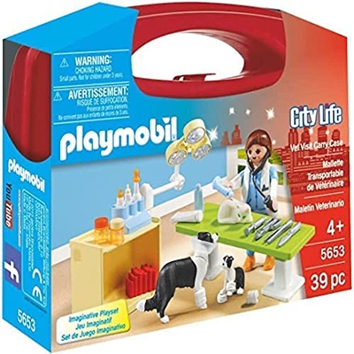 PLAYMOBIL City Life Vet Visit Carry Case