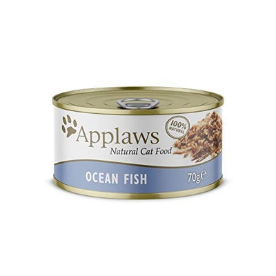 Applaws 100% natuurlijk kattenvoer, oceaanvis in bouillon, 24 x 70 gr - natvoer katten