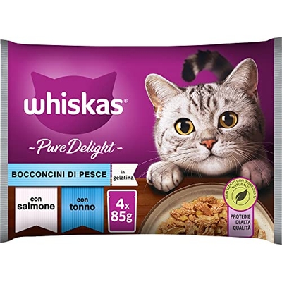 Whiskas Natvoer voor volwassen katten selectie geleivis in zak 13x4x85g - natvoer katten