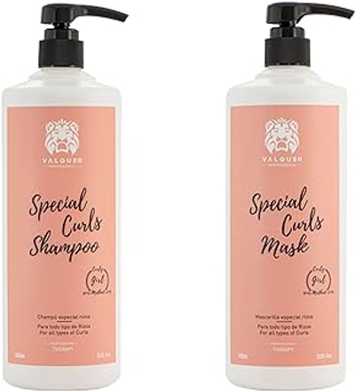 Valquer Curly Method Pack Shampoo + masker 1000 ml. Voor krullend haar. Geen sulfaten, geen zout