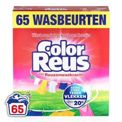 Color Reus  waspoeder gekleurde was - 65 wasbeurten